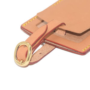Étiquette de bagage personnalisée en cuir PU pour mariage, étiquette de valise de voyage en cuir, étiquette de sac à main, étiquette de bagage en gros - Product Image 3