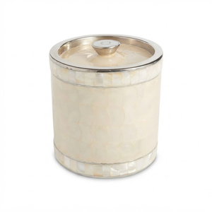 Seau à glace en nacre et métal, refroidisseur à vin en acier inoxydable à double paroi, refroidisseur à champagne avec couvercle pour bar et hôtel - Product Image 1
