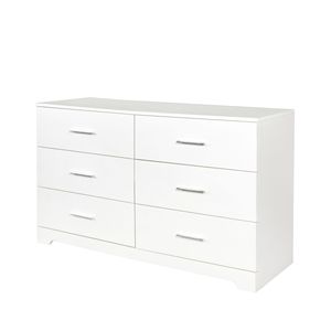 Cassettiera Doppia a 6 Cassetti in Rovere Bianco per Camera da Letto, Mobile Contenitore Moderno e Ampio per Soggiorno, Ingresso di Casa, Seminterrato - Product Image 3