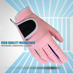 Guantes de golf premium para niños, diseño transpirable de tela colorida para niños y niñas, adecuados para mano izquierda y derecha - Product Image 2