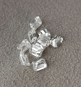 Diamantes cultivados en laboratorio de 3x2mm a 3x5mm, corte esmeralda octogonal radiante, sueltos, color DEF, claridad VVS, CVD, solitarios, pequeños y diminutos. - Product Image 3