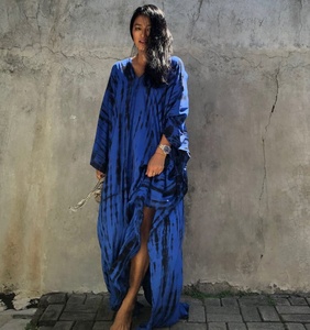 Feel Free-ropa de verano para mujer, caftán de diseñador de rayón Tie-dye - Product Image 3