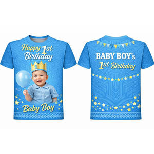 Camisetas estampadas más vendidas para ceremonias de cumpleaños, camisetas personalizadas 100% algodón - Product Image 1