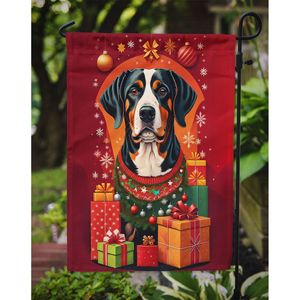 Entlebucher montaña perro vacaciones Navidad jardín bandera Multicolor buzón decorativo patio bandera Banner Patio ilustraciones césped signos - Product Image 3