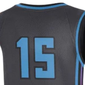 Camiseta de Baloncesto Negra y Azul para Hombre, Sin Mangas, Ligera, Uniforme Deportivo Transpirable para Entrenamiento, Partido o Tour - Product Image 4
