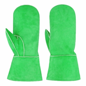 Premium High Quality Cowhide Split Leather Anti-static Safety Cuff Mitten <b>Gloves</b> Heavy Duty Personal Protective Hand Safety Oven - Product Image 4