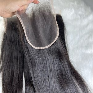 Cabello Humano Vietnamita Virgen Liso Natural HD para Cierre de Encaje, Varios Tamaños, Súper Brillante y Sedoso, Precio al por Mayor - Product Image 1