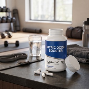 Capsules de supplément d'acides aminés pour booster l'oxyde nitrique, marque privée OEM ODM, 2250 mg, 180 capsules - Product Image 2