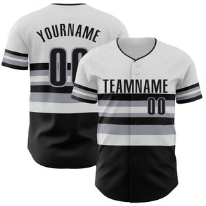 Maillot de baseball personnalisé pour homme, manches courtes, boutons sur le devant, nom de l'équipe 00, imprimé par transfert thermique, évacuation de l'humidité, polyester 220g, athlétique - Product Image 4
