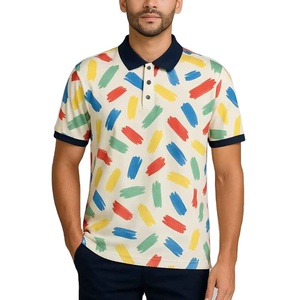 Manufacturers Custom logo Customise Design Polo Shirt 97% Cotton <b>3</b>% Spandex Breathable Men Sublimation Printing Polo Shirts - Product Image 1