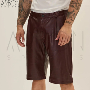 Shorts en cuir pour hommes adultes, modèle 2026, nouvelle collection, design unique, facile à porter, personnalisable, meilleur prix, meilleures ventes - Product Image 3