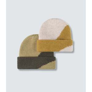 Brown Jilani Handicraft Knit Cuffed Beanie Ribbed <b>Hat</b> - Product Image 3