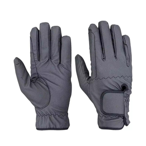 Guantes de equitación de cuero para adultos, con dedos completos, para verano, deportes al aire libre, con logo y talla personalizados. - Product Image 6