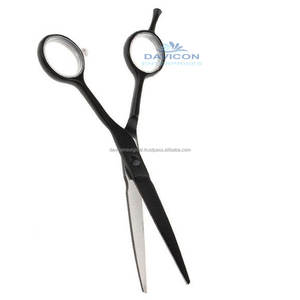 Ciseaux de rasoir de barbier Ciseaux de coupe de cheveux professionnels avec lames de bord de rasoir | Outil de coiffure en acier inoxydable pour une utilisation en salon - Product Image 5