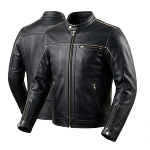 Vintage Brown Leather Field <b>Jacket</b> <b>Mens</b> Premium Casual Leather Coat Classic Utility Style Button Front Outerwear Fashion Travel - Product Image 1