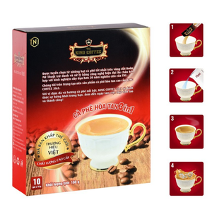 Hot Selling King <b>Coffee</b> 3 In 1 <b>Instant</b> <b>Coffee</b> 16g x 10 Sticks Premium <b>Coffee</b> Mix Competitive Price Wholesale Export - Product Image 4