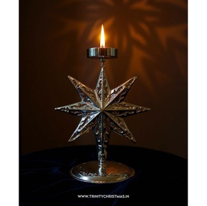 Fancy Metal Star <b>Candlestick</b> <b>Holder</b> for Christmas Home Decoration Durable Design - Product Image 1