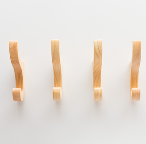 Perchero de madera de una sola pared, diseño personalizado de fábrica, nuevo gancho de madera para ropa, gancho de una sola capa para almacenamiento de ropa - Product Image 5