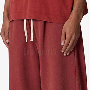 High Quality Casual Men's Flare <b>Trouser</b> Cotton/Polyester Fabric Eco-Friendly Breathable <b>Elastic</b> <b>Waist</b> Customizable - Product Image 6