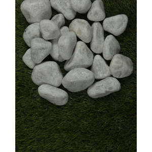 Galets blancs de Carrare 60-100 mm - Non assemblés - Product Image 1