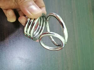 Jouet de scrotum CBT en acier inoxydable pour hommes, poids lourd, boule de bite, scrotum, équipement de bondage extensible, jouet sexuel, vente en gros - Product Image 3