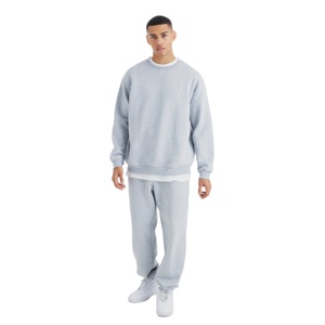 Conjunto Deportivo Ligero de Algodón para Hombre, Talla Grande y Grueso, Mangas Largas, Transpirable, Estilo 2026 OEM - Product Image 1