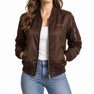 Chaqueta Bomber para Mujer, Talla Personalizada, Servicio OEM, Transpirable, Ajustada, Manga Larga, Ropa de Invierno 2026, Nuevo Diseño - Product Image 4