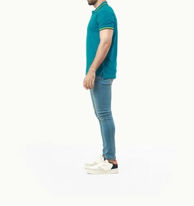 Nouveau polo décontracté uni pour homme, personnalisable avec logo, moderne, en maille, de haute qualité, en promotion - Product Image 2