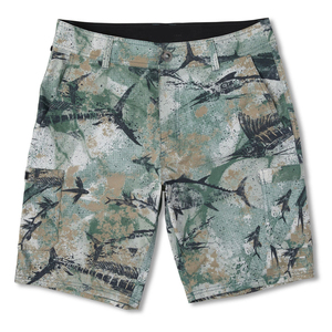 Men's <b>Light</b> Blue Sublimation Swim Shorts With Fish Print Quick Dry Drawstring Casual <b>Board</b> Shorts - Product Image 4