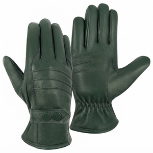 <b>Womens</b> Heated Touchscreen Leather Winter <b>Gloves</b> Polyester Lining for <b>Skiing</b> Cycling Fishing Outdoor Sports Custom Logo - Product Image 5
