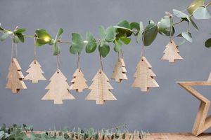 Décoration de Noël artisanale en bois pour la maison, la table, le bureau, les fêtes et les décorations de vacances - Product Image 2