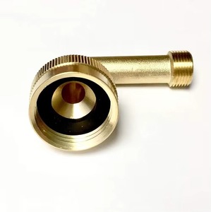 Raccord coudé en laiton à compression 90 degrés 3/4 po FHT x 3/8 po OD, connecteur pivotant pour lave-vaisselle - Product Image 3