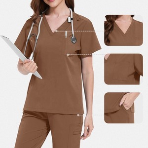Tenues de travail personnalisables pour professionnels médicaux, 94% polyester, 6% élasthanne, confortables, uniformes d'hôpital unisexes sur mesure - Product Image 1