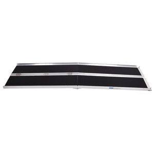 8FT <b>Lightweight</b> Aluminum Alloy <b>Mobility</b> Ramps Four-section Non-Skid <b>Folding</b> Wheelchair <b>Scooter</b> Ramps - Product Image 2