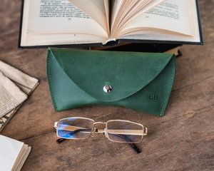 Genuine Leather Reading <b>Glasses</b> <b>Case</b> <b>Slim</b> Fit Eyewear Protector Manufacturer Direct Export LGC-0042 - Product Image 2