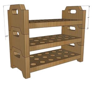 Estantes y Unidades de Almacenamiento de Huevos de Madera en Forma de Huevo de 4 Niveles a Precio Competitivo de la India - Product Image 4