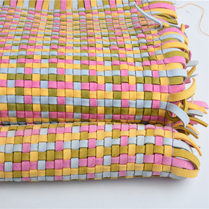 0.8Mm-3.0Mm <b>Knitted</b> Braided Suede Leather Fabric for <b>Throw</b> Pillow Cushion Bags Furniture - Product Image 4