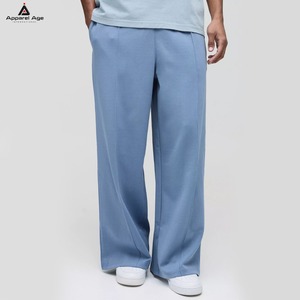 Pantalones Deportivos Holgados Grises de Algodón 100% Transpirables para Hombre, Cintura Media, Cierre con Cordón, Estilo Casual - Product Image 4