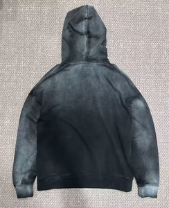 Sudadera con Capucha Oversize Acolchada de Algodón Grueso con Efecto Vintage, Estilo Urbano, con Logotipo Personalizado para Unisex al por Mayor - Product Image 3