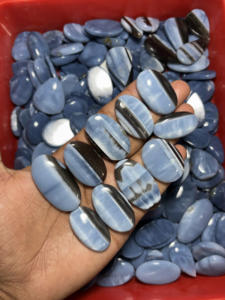 ASHU GEMS Opale bleue de haute qualité, cabochon, pierres précieuses naturelles en vrac, lot de pierres semi-précieuses pour la fabrication de bijoux - Product Image 4