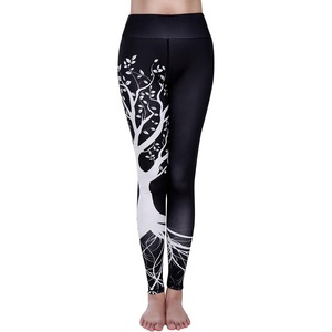 Cintura alta 2025 personalizado último diseño colorido mujeres fitness desgaste Leggings gimnasio desgaste sublimado impreso Yoga Leggings - Product Image 1