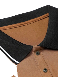 Ensemble de survêtement d'été 2 pièces pour homme : Polo à manches courtes et short – Tenue de sport décontractée en coton léger - Product Image 4