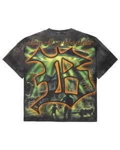 T-shirt pour homme de haute qualité 100% coton, col rond, grande taille, style hip-hop, anti-boulochage, 300g, logo imprimé sur le devant - Product Image 3