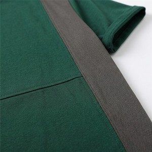 Camiseta Verde para Hombre con Paneles en Contraste, Cuello Redondo, Manga Corta, Estilo Casual, Cómoda, Tejido Suave, Moderna, para el Verano - Product Image 6