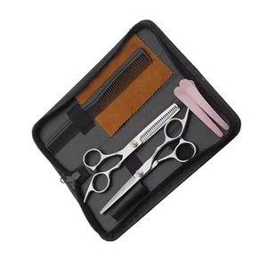 Ensemble de ciseaux professionnels pour la coupe des cheveux, avec peigne et pinces, lames en acier inoxydable, pour droitiers, manche moyen, outils de salon - Product Image 5