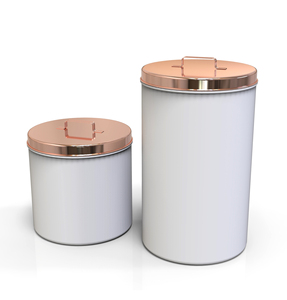 Modern Cylinder Food <b>Storage</b> <b>Containers</b> with Yellow Lids Airtight Freshness Preservation <b>Stackable</b> Kitchen Design - Product Image 3