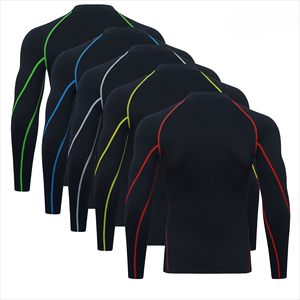 T-shirt de compression pour homme Streetwear Elite, couleur unie, extensible, respirant, pour la gym, l'entraînement et le sport - Product Image 3