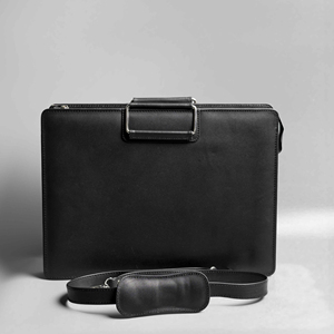Bolso de cuero moderno, cómodo y duradero para portátil, de secado rápido, con múltiples bolsillos, estilo a prueba de viento, para unisex. - Product Image 2