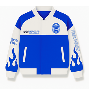 แจ็คเก็ตนักแข่งรถ Zeta phi Beta zpb มีซิป100% ผ้าฝ้าย - Product Image 1