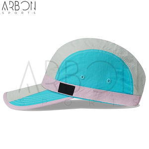 Casquettes 5 panneaux personnalisées Techwear d'extérieur, nouvelle collection, avec visière plate et sangle réglable, coloris pastel, prix de gros - Product Image 2